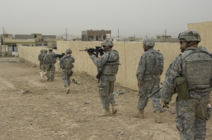 The ACU worn on patrol in Iraq
